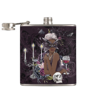 Der Vampir   Moody Gothic Vampy Glam Dark Skin Flachmann