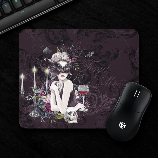 Der Vampir | Moody Gothic Vampy Glam Pale Skin Mousepad (Von Creator hochgeladen)