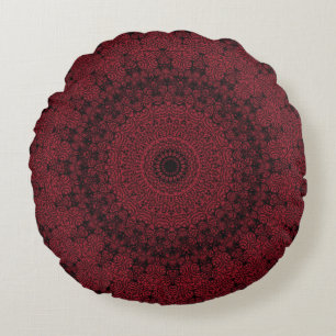 Der Vampire Mandala Rundes Kissen