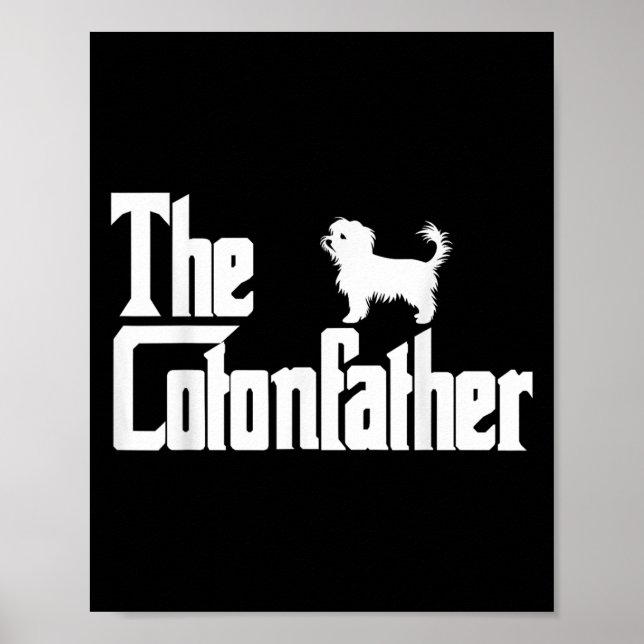 Der Vater des Cotonou-Vaters Funny Coton De Tulear Poster (Vorne)