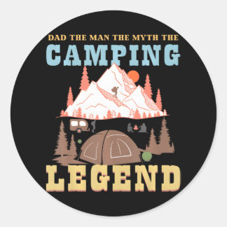 Der Vater des niedlichen Vaters Der Mann der Mytho Runder Aufkleber