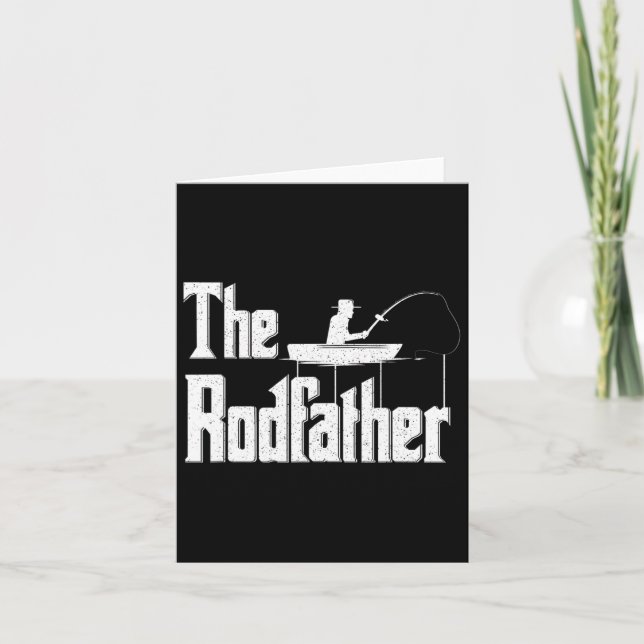 Der Vater des Rodvaters Funny Fishing Karte (Vorderseite)
