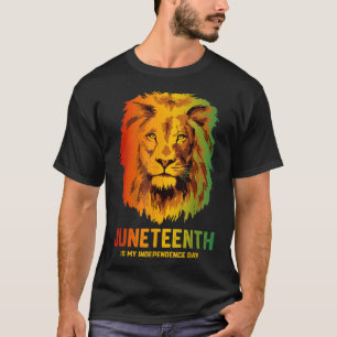 Der Vater des schwarzen Königs Löwe Tag Juneteenth T-Shirt