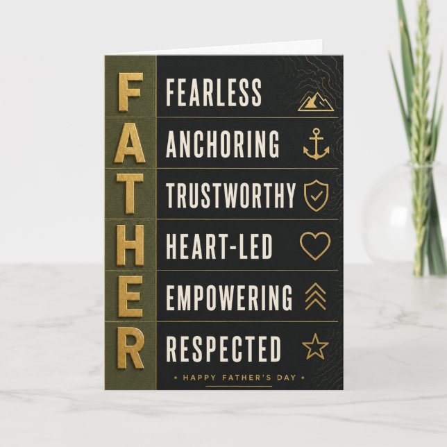 Der Vater Standard (Innen leer) Karte (Vorderseite)