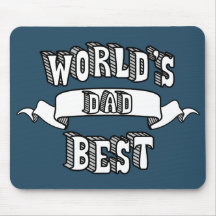 Der Vater-Typografie-Text Mousepad der Welt bester