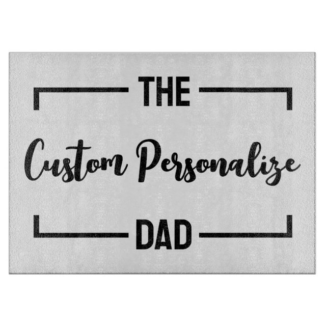 Der Vater Vatertag Geburtstagsvater-Brauch Schneidebrett (Vorderseite)