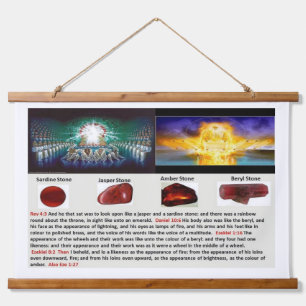 DER VATER VON HEAVEN VISAGE WANDTEPPICH MIT HOLZRAHMEN