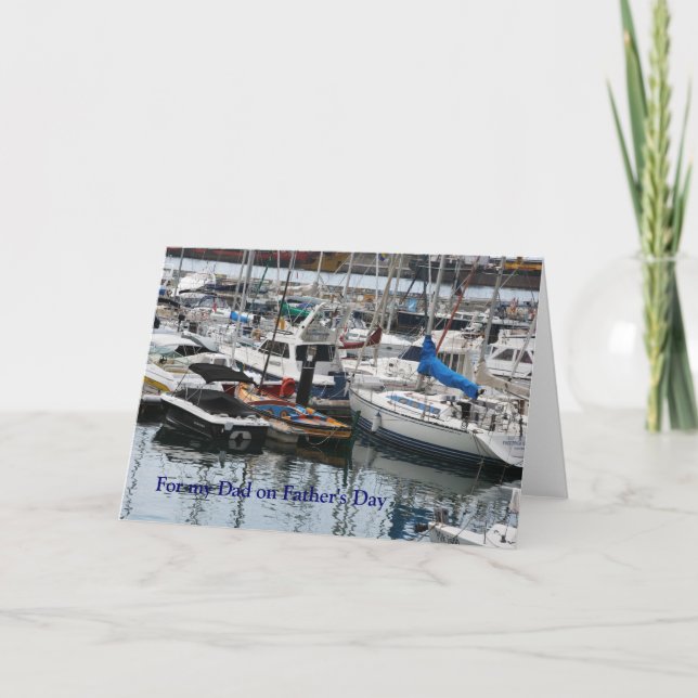 Der Vatertag - Funchal-Jachthafen, Madeira Karte (Vorderseite)