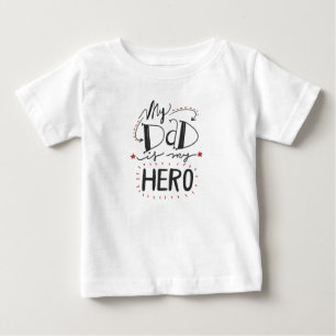 Der Vatertag - "mein Vater ist mein Held " Baby T-shirt