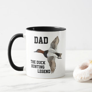 Der Vatertag Vater-Enten-Jagd-Legendecanvasback- Tasse