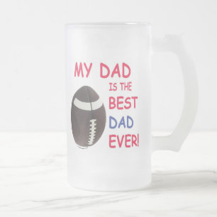 Der Vatertags-Fußball-Bier-Tasse Mattglas Bierglas