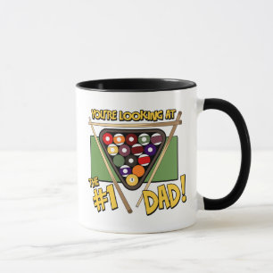 Der Vatertags-Geschenk Pool-/des Billard-#1 Vater- Tasse