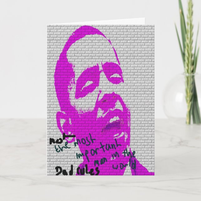 Der Vatertags-Graffiti Karte (Vorderseite)