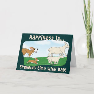 Der Vatertags-Karte Corgi- Karte