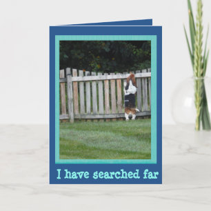 Der Vatertags-Karte mit Basset Hound Karte