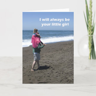 Der Vatertags-Karte von der Tochter Karte