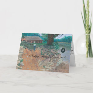 Der Vatertags-Karten-Fluss-Kabine Karte