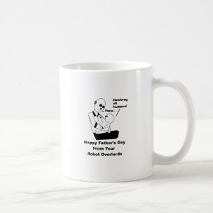 Der Vatertags-Roboter-Cartoon-Illustration Kaffeetasse