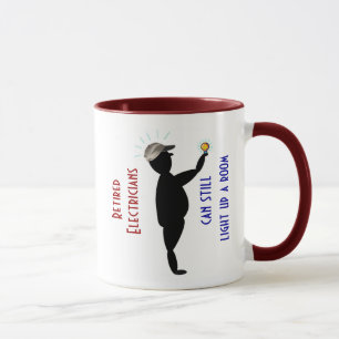 Der Vatertags-Tasse: Pensionierter Elektriker - Tasse