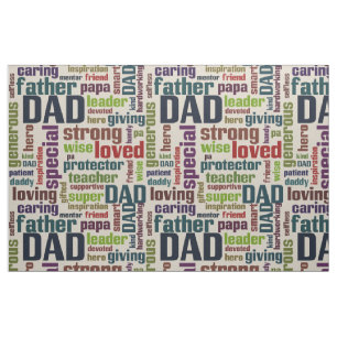 Der Vatertags-Typografie Vater-Wort-Wolken-Text- Stoff