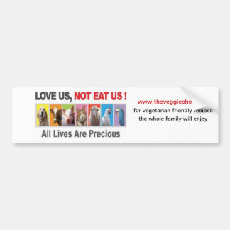 Der veggie-Kochs-Autoaufkleber! Autoaufkleber