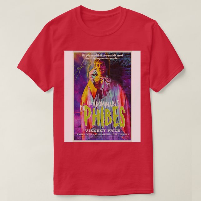 Der verabscheuungswürdige Dr. Phibes T-Shirt (Design vorne)