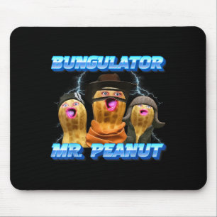 Der verbrannte Erdnuss Funny Goop Herr Erdnuss Bun Mousepad