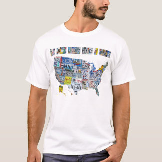 Der vereinigte Lizenz-Teller von Amerika-T - Shirt