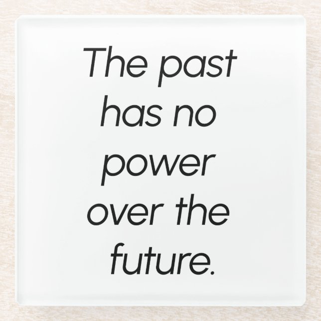 Der vergangene Untersetzer aus Glas (Vorderseite)