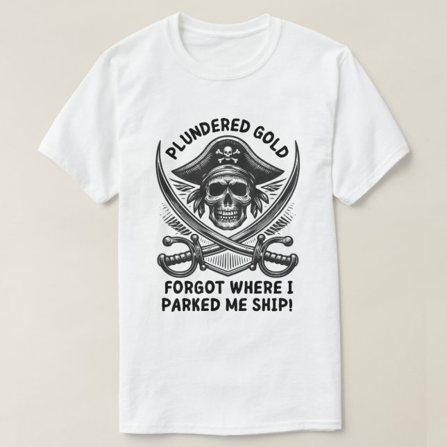 Der vergessene Pirat T-Shirt (Design vorne)