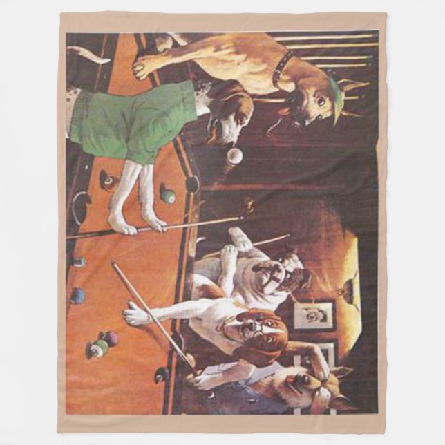 Der verkratzende Beagle Fleecedecke (Vorderseite)