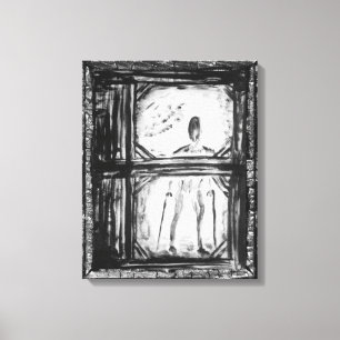 Der verkrüppelte Mann Leinwanddruck