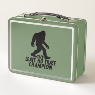 Der Verlass No Trace Champion Funny Bigfoot Metall Brotdose