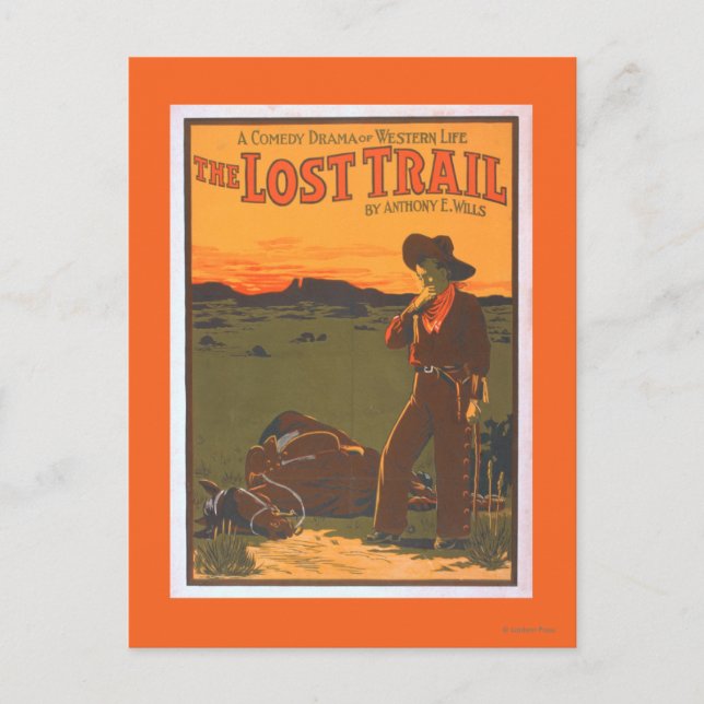 Der verlorene Weg - Comedy Drama Western Leben Postkarte (Vorderseite)