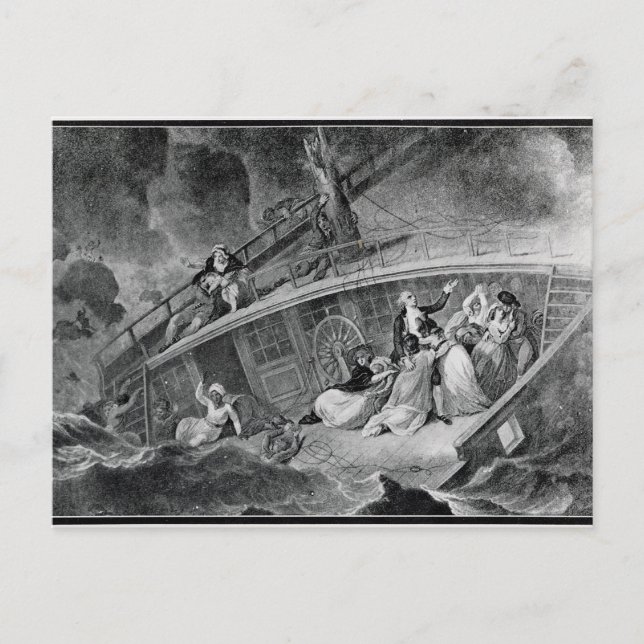 Der Verlust des Ost-Indiamans Postkarte (Vorderseite)