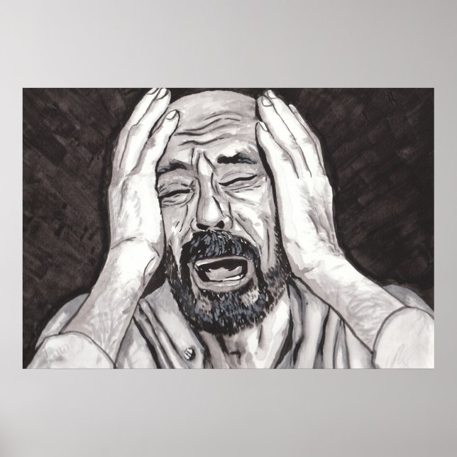 Der Verlust eines Angehörigen, Traurigkeit Poster (Vorne)