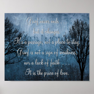 Der Verlust eines geliebten Posters Poster