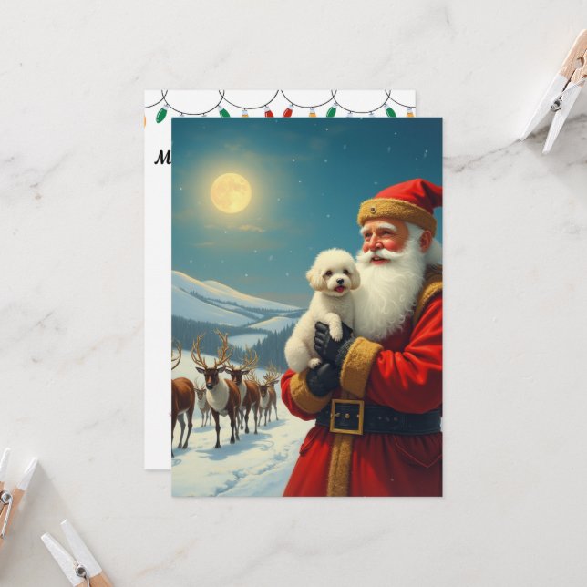 Der Verlust eines Haushundes bei Weihnachten Einladung (Vorderseite/Rückseite Beispiel)