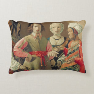 Der Vermögens-Erzähler, c.1630 (Öl auf Leinwand Dekokissen