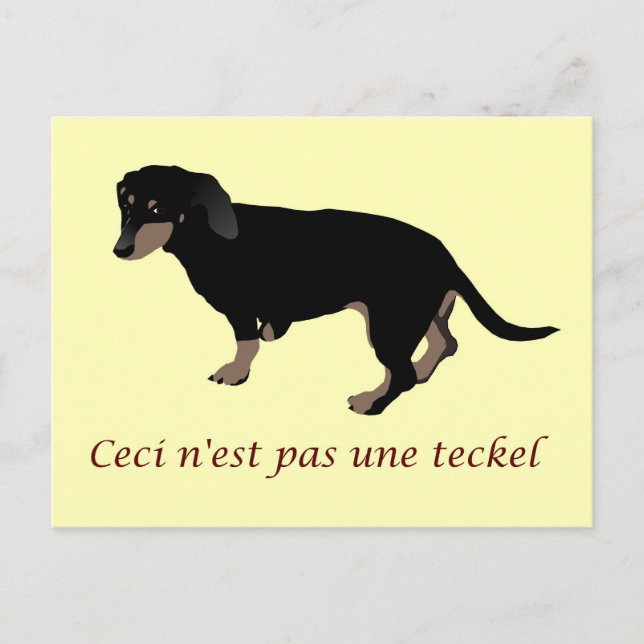 Der Verrat an Doggy-Bildern Postkarte (Vorderseite)
