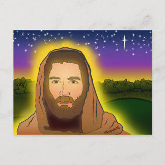 Der verschuldete Herr Jesus Postkarte