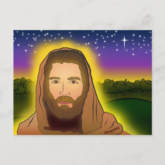 Der verschuldete Herr Jesus Postkarte (Vorderseite)