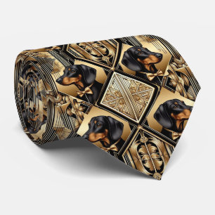 Der verspielt Hunde Liebhaber Dachshund Papa Kra Krawatte