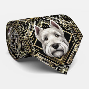Der verspielte Hundeliebhaber Scottish Terrier H Krawatte