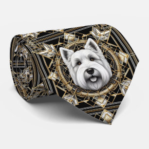 Der verspielte Hundeliebhaber Scottish Terrier H Krawatte