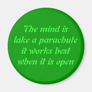 Der Verstand ist See ein parachuteit Magneten Magnet