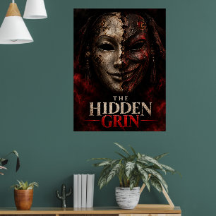 Der versteckte Grinsen Dunkle Maskerade Horror Pos Poster