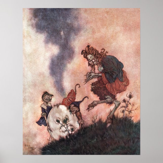 Der verwackelte Hobgoblin von Edmund Dulac Poster (Vorne)
