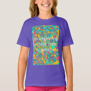 der verwaiste schwarze Zitatanfang, zum verrückte T-Shirt