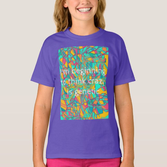 der verwaiste schwarze Zitatanfang, zum verrücktes T-Shirt (Vorderseite)